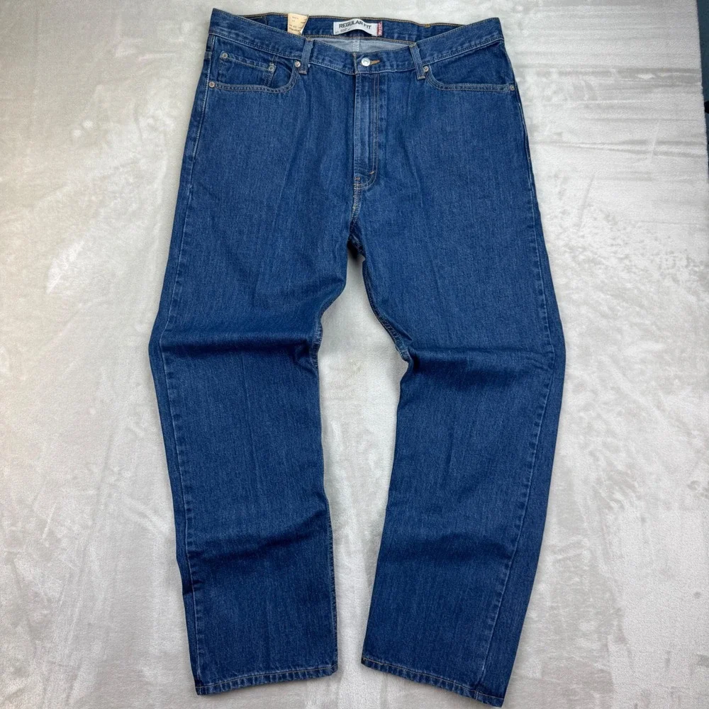Levi's 505 Straight Leg Jeans Mens 40x32 Blue Regular Fit Y2K Vintage NWT‎